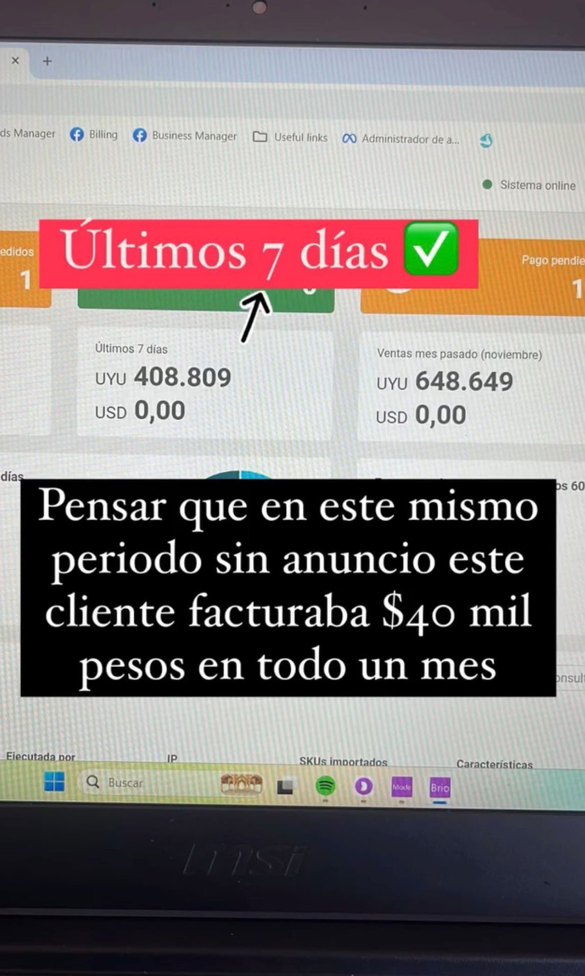Marca local: de 40K al mes a 408K en 7 días